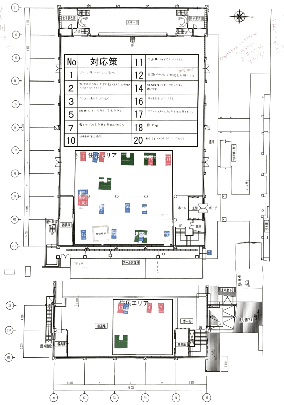 体育館で避難所を作る12