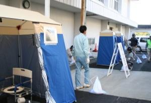 災害用マンホールトイレ設置訓練