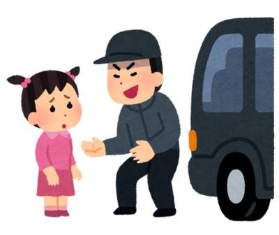誘拐犯人が子供を連れ去ります