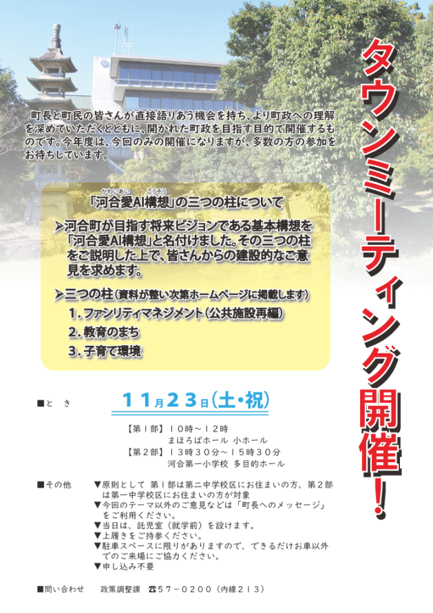 令和元年度タウンミーティング