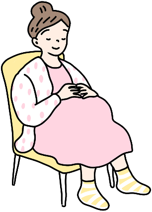 妊婦イラスト。。