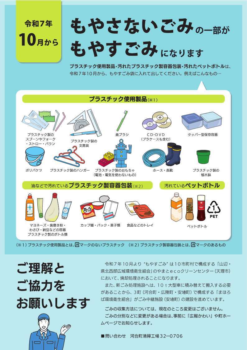 ごみ分別改定案内チラシ