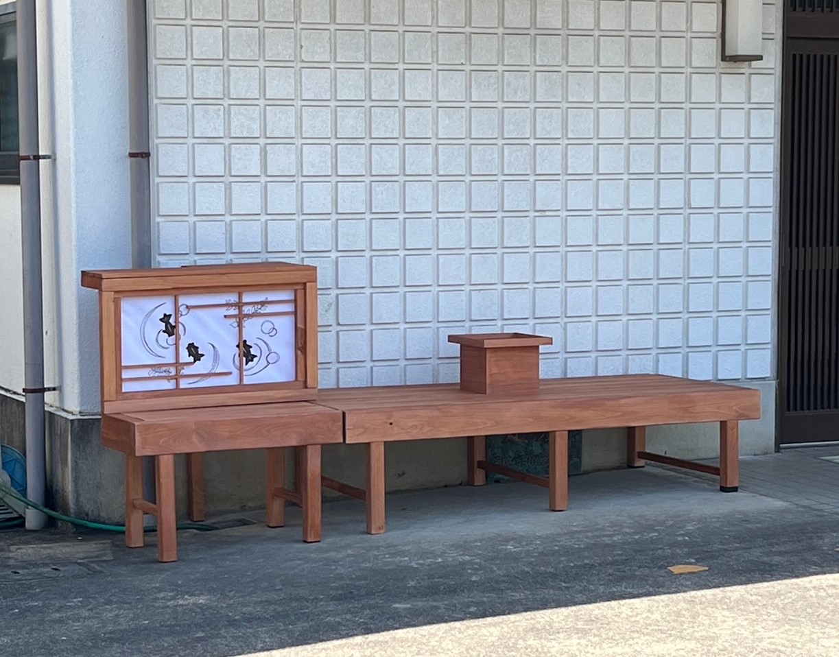 縁台の写真
